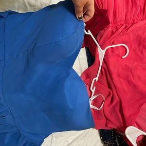 Light blue brides maids dress